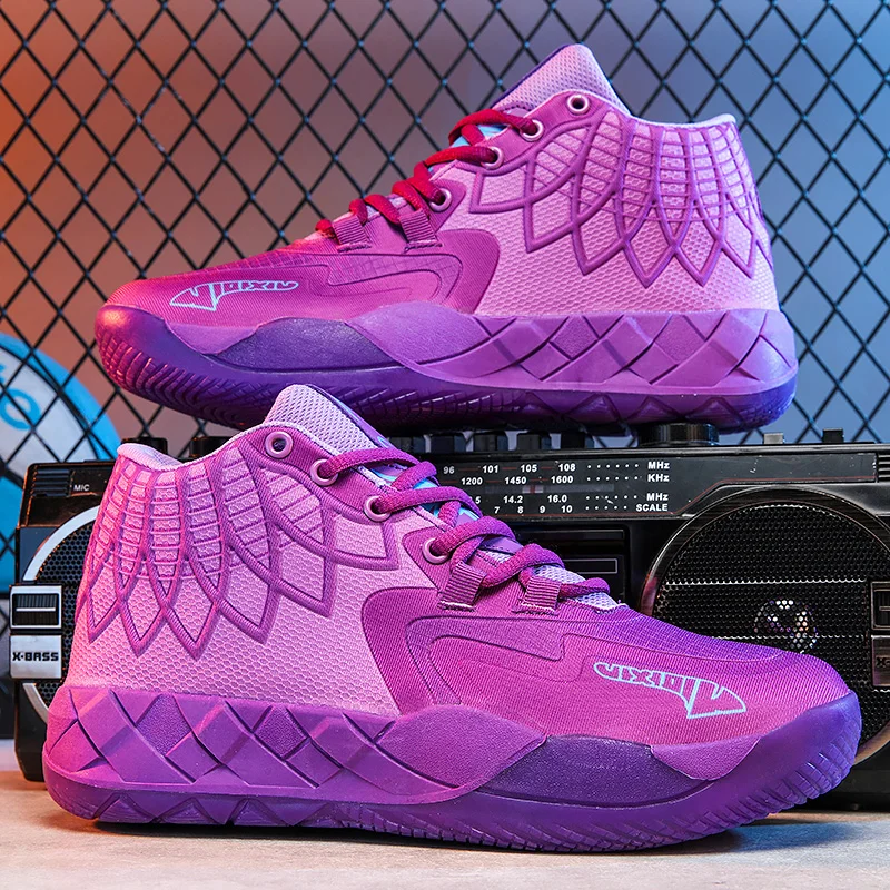 Brand Purple Mens Basketball Shoes 2025 Fashion High top Basketball Sneakers Men Professional Anti Slip Sports Shoes Men Trainer
Brand Purple Mens Basketball Shoes 2025 Fashion High top Basketball Sneakers Men Professional Anti Slip Sports Shoes Men Trainer