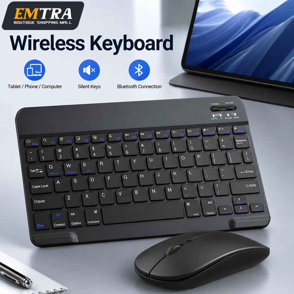 Bluetooth Wireless Keyboard For Android IOS Windows Multilingual Tablet Keyboard Tablet Accessories Mini Ipad Keyboard And Mouse
Bluetooth Wireless Keyboard For Android IOS Windows Multilingual Tablet Keyboard Tablet Accessories Mini Ipad Keyboard And Mouse