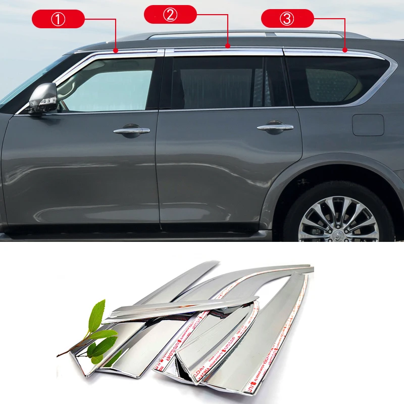 Car accessories FIT For INFINITI QX80 Z62 2010-2023 chrome waterproof Door Window Visor Vent Shades Sun Rain Guard
Car accessories FIT For INFINITI QX80 Z62 2010-2023 chrome waterproof Door Window Visor Vent Shades Sun Rain Guard