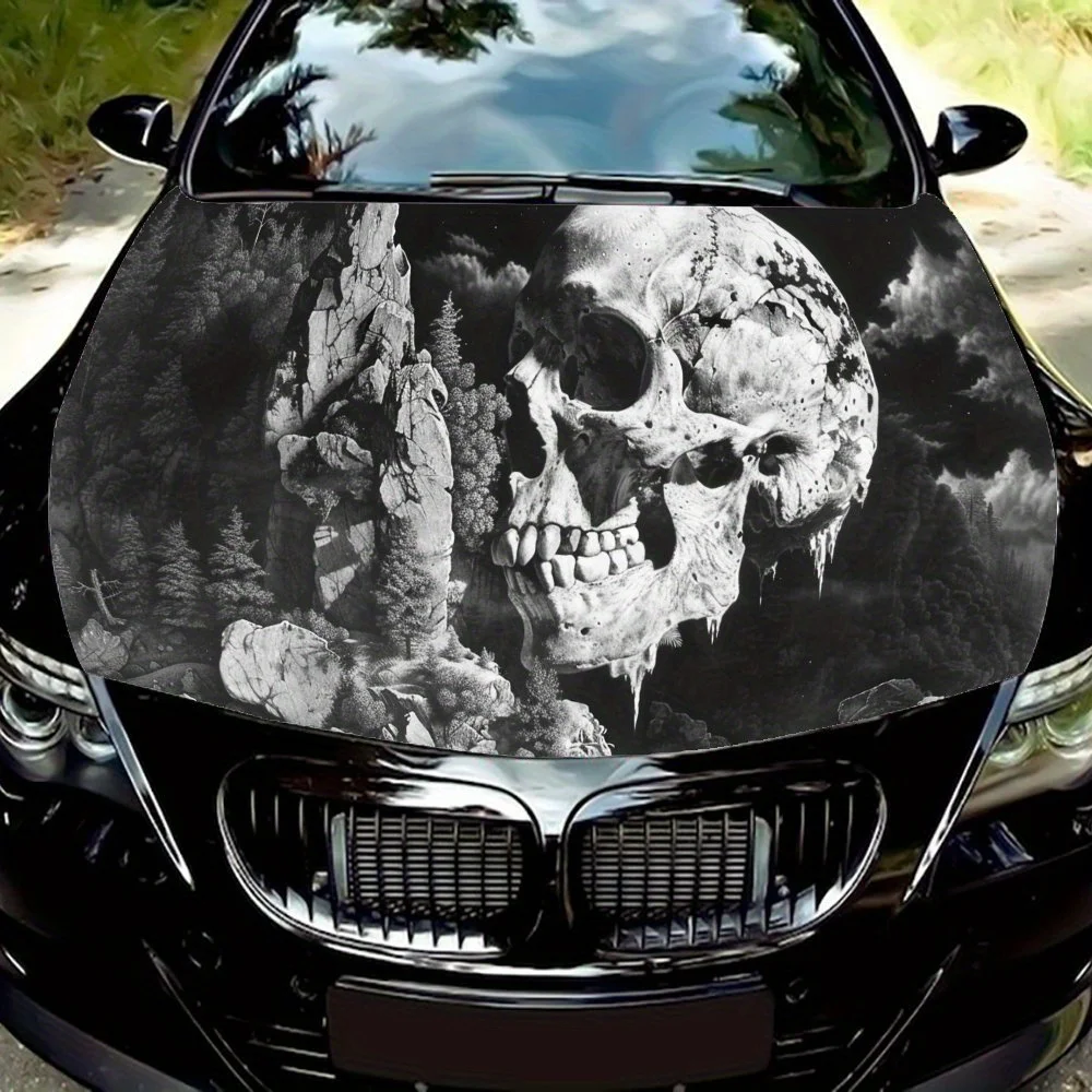 Dark Fantasy Skull and Moon Design Car Engine Hood Vinyl Wraps Sticker, Auto Exterior Device, Waterproof Self-adhesive Automotiv
Dark Fantasy Skull and Moon Design Car Engine Hood Vinyl Wraps Sticker, Auto Exterior Device, Waterproof Self-adhesive Automotiv