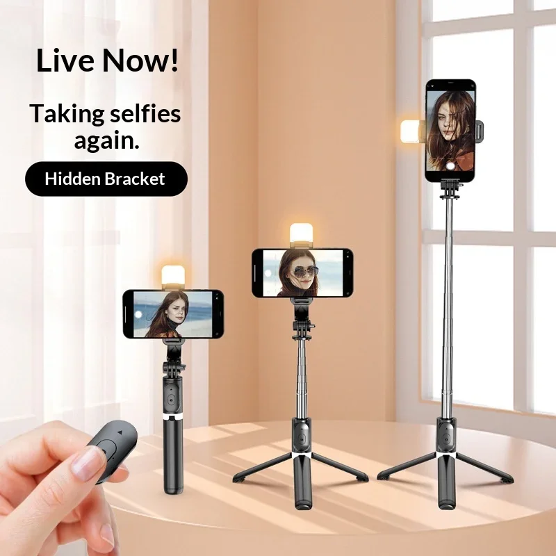 Q02S Selfie Stick Tripod Travel Portable Telescopic Mini Phone Holder Bluetooth Photography Tool
Q02S Selfie Stick Tripod Travel Portable Telescopic Mini Phone Holder Bluetooth Photography Tool