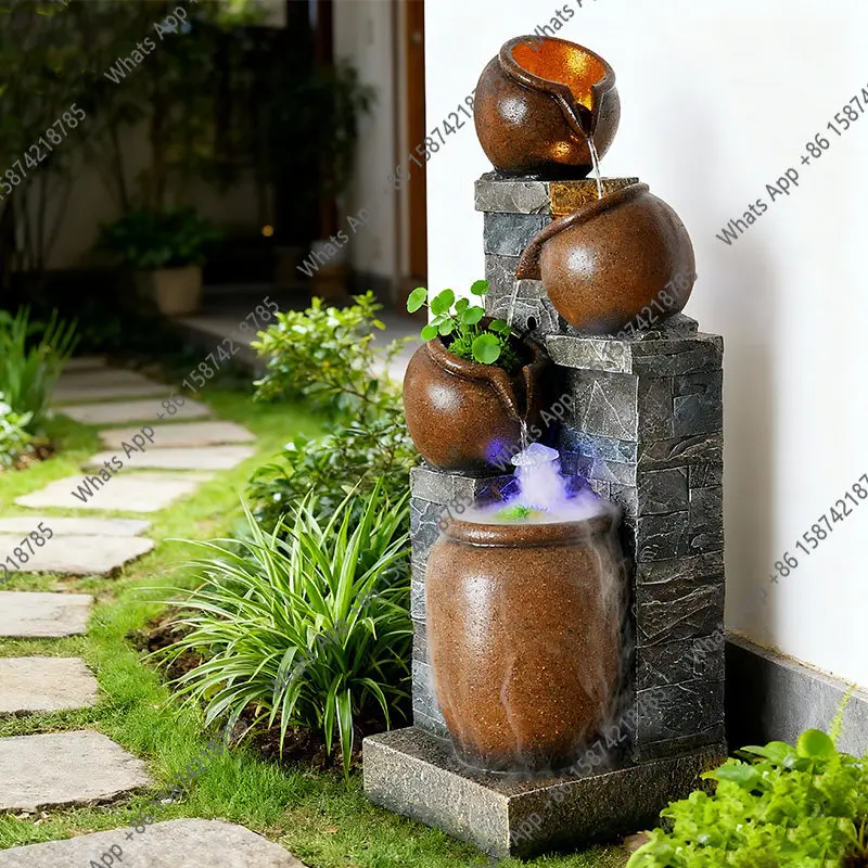 Pottery pot flowing water landscaping courtyard balcony water feature water circulation floor landscaping ornament
Pottery pot flowing water landscaping courtyard balcony water feature water circulation floor landscaping ornament