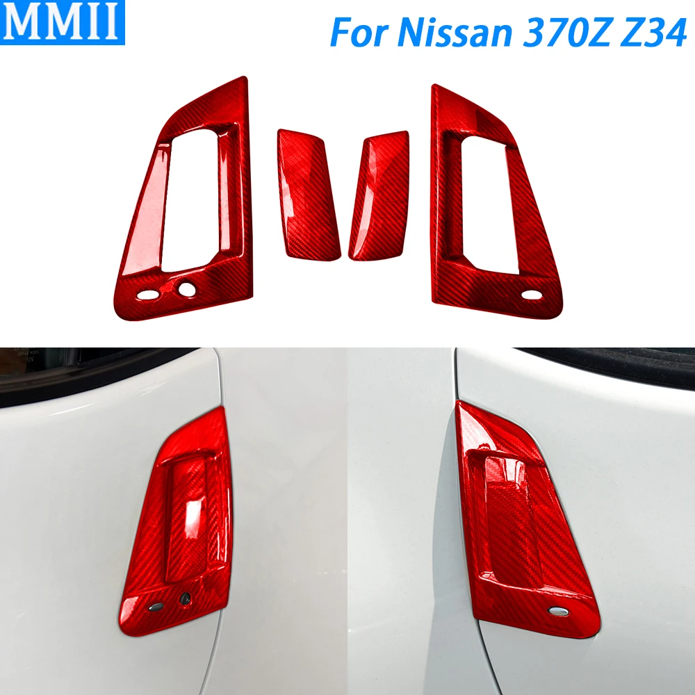 For Nissan 370Z Z34 2009-2021 Real Red Carbon Fiber Exterior Door Handle Panel Cover Car Decoration Modification Accessories
For Nissan 370Z Z34 2009-2021 Real Red Carbon Fiber Exterior Door Handle Panel Cover Car Decoration Modification Accessories