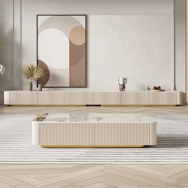 Italian Rock Plate Tea Table TV Cabinet Combination Luxury Modern Living Room Long Floor Storage TV Cabinet
Italian Rock Plate Tea Table TV Cabinet Combination Luxury Modern Living Room Long Floor Storage TV Cabinet