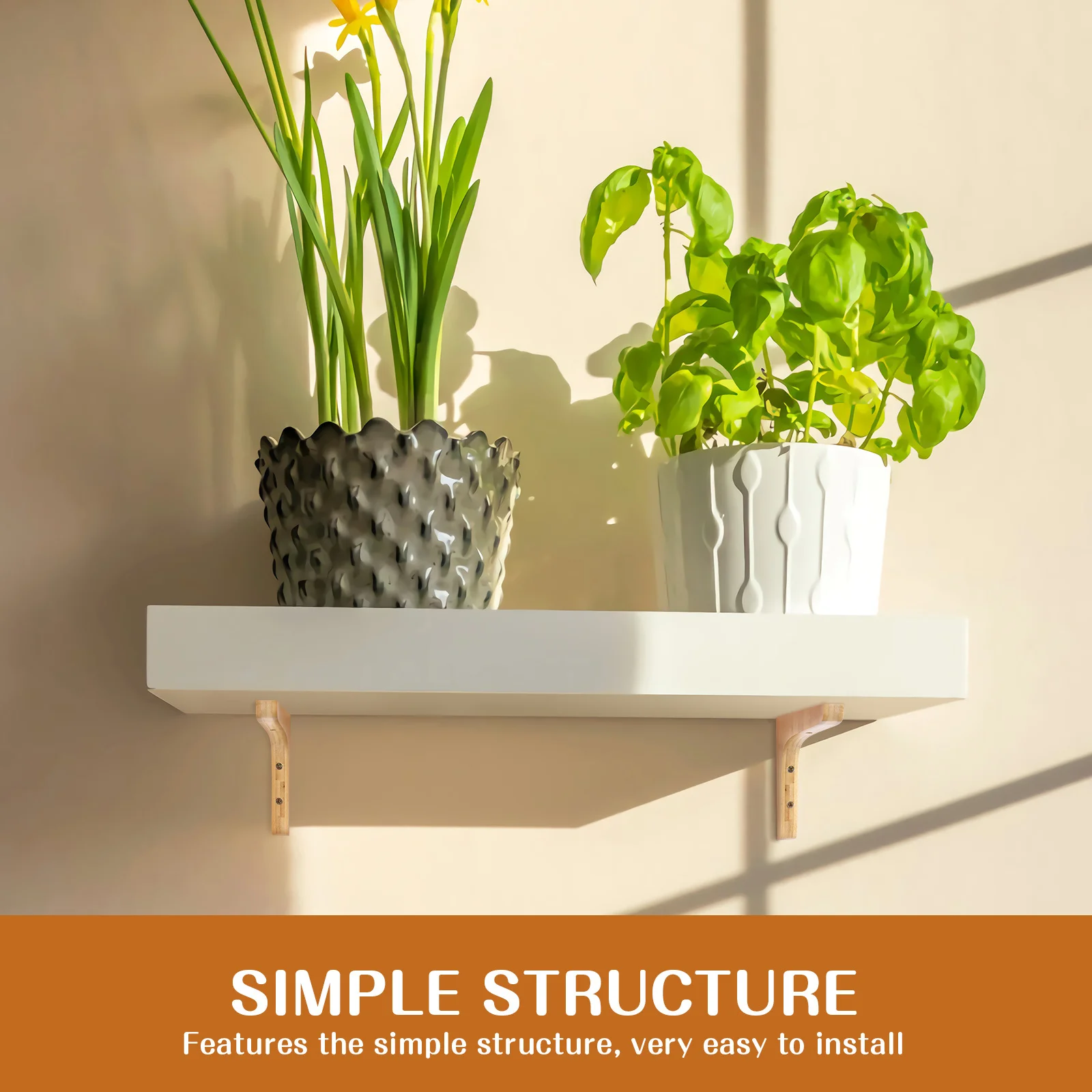 Bracket Wall Mount Decorative Floating Shelf Support Rustic Modern Home Kitchen Bedroom Office
Bracket Wall Mount Decorative Floating Shelf Support Rustic Modern Home Kitchen Bedroom Office