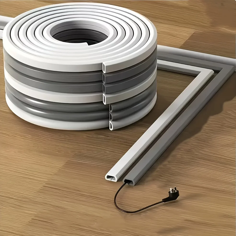 1pc 2m/78.74in Invisible Adhesive Cable Raceway - Anti-Step Cord Protector Soft Wire Cover with Cap for Wall Home Office Use
1pc 2m/78.74in Invisible Adhesive Cable Raceway - Anti-Step Cord Protector Soft Wire Cover with Cap for Wall Home Office Use