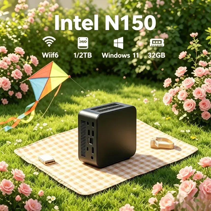 Space-saving All-purpose Core N150 Mini PC, Large 16GB SSD, Windows11, Strong WiFi6 Signal Effect for Home and Remote Office
Space-saving All-purpose Core N150 Mini PC, Large 16GB SSD, Windows11, Strong WiFi6 Signal Effect for Home and Remote Office