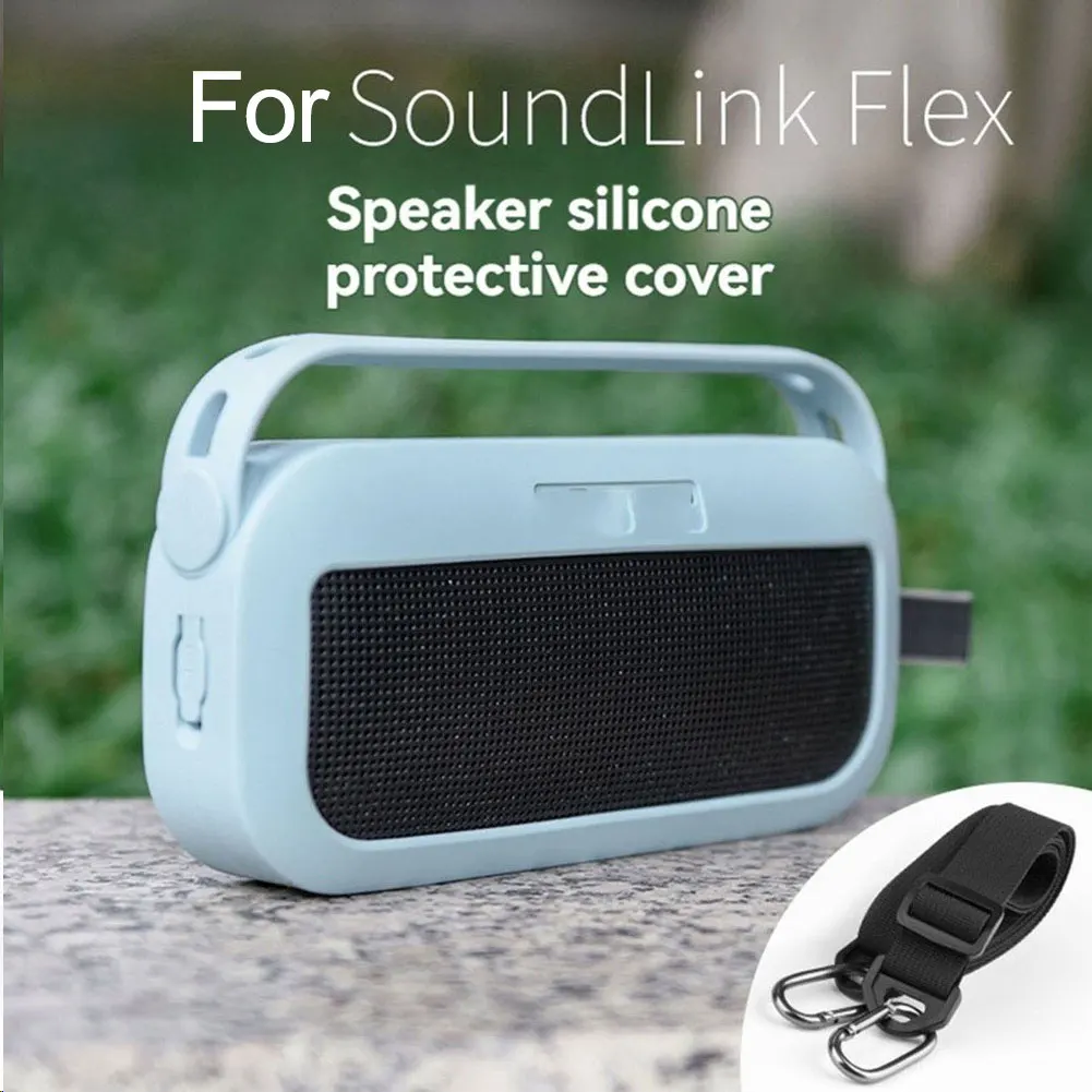 Silicone Case For Bose For SoundLink For Flex Stylish Soft Skin Cover Protective Sleeve With Shoulder Strap Speaker Accessories
Silicone Case For Bose For SoundLink For Flex Stylish Soft Skin Cover Protective Sleeve With Shoulder Strap Speaker Accessories
