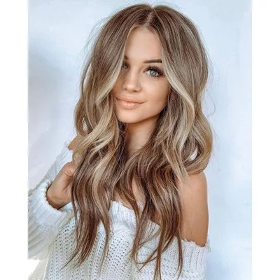 22" Natural Full Wigs Hair Long Wavy Synthetic Heat Resistant Blonde Brown Wig for Women and Girls Cosplay Party Costume
22" Natural Full Wigs Hair Long Wavy Synthetic Heat Resistant Blonde Brown Wig for Women and Girls Cosplay Party Costume