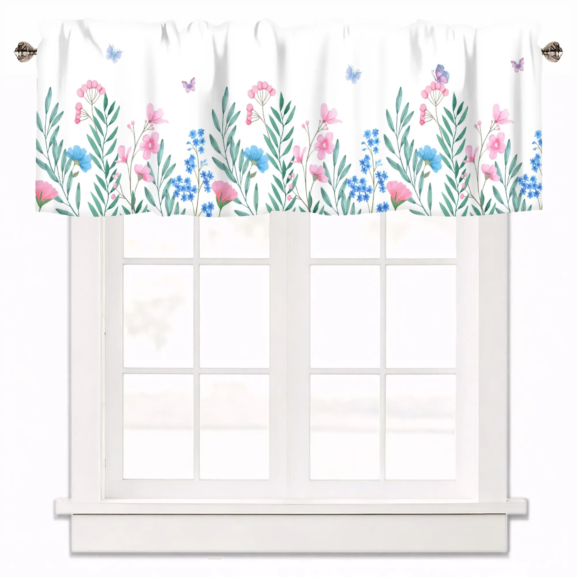 ifitna Valances for Windows Kitchen Living Room Small Window Valance Rod Pocket Window Treatment Spring Flower 1 Panel 18x42in
ifitna Valances for Windows Kitchen Living Room Small Window Valance Rod Pocket Window Treatment Spring Flower 1 Panel 18x42in
