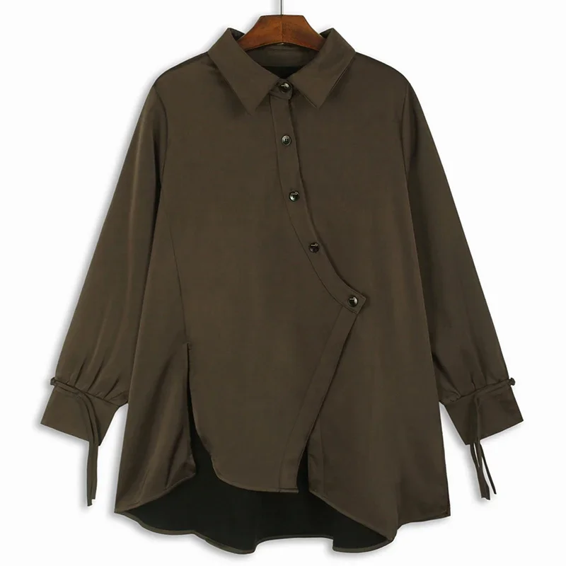 SuperAen Women's Loose Long-sleeved 2025 Autumn and Winter New Asymmetrical Velvet Mid-length Shirts Casual Shirts
SuperAen Women's Loose Long-sleeved 2025 Autumn and Winter New Asymmetrical Velvet Mid-length Shirts Casual Shirts