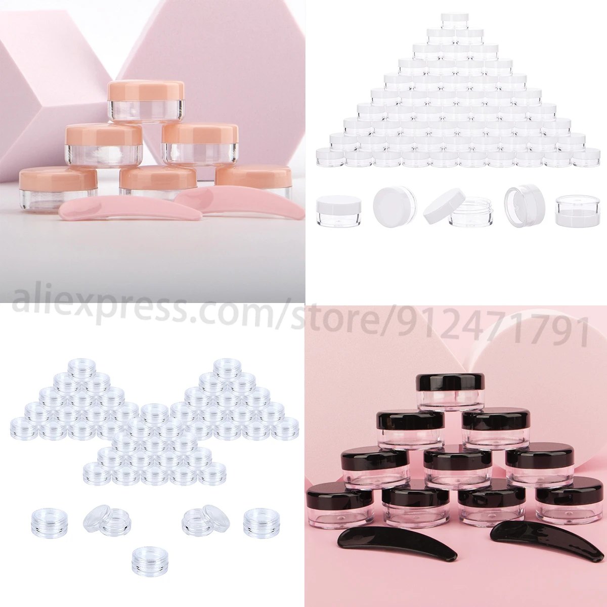 50Pcs 2g - 20g Colorful Covers Plastic Bead Storage Box Round Refillable Makeup Organizer Boxes Empty Cosmetic Containers Box
50Pcs 2g - 20g Colorful Covers Plastic Bead Storage Box Round Refillable Makeup Organizer Boxes Empty Cosmetic Containers Box