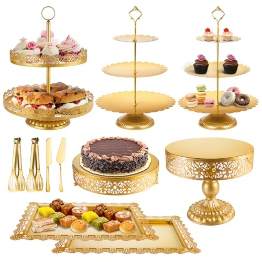 Cake Stand Metal Dessert Table Display Set Tiered Cupcake Holder Fruit Candy Donut Plate Serving Tower Tray Platter
Cake Stand Metal Dessert Table Display Set Tiered Cupcake Holder Fruit Candy Donut Plate Serving Tower Tray Platter