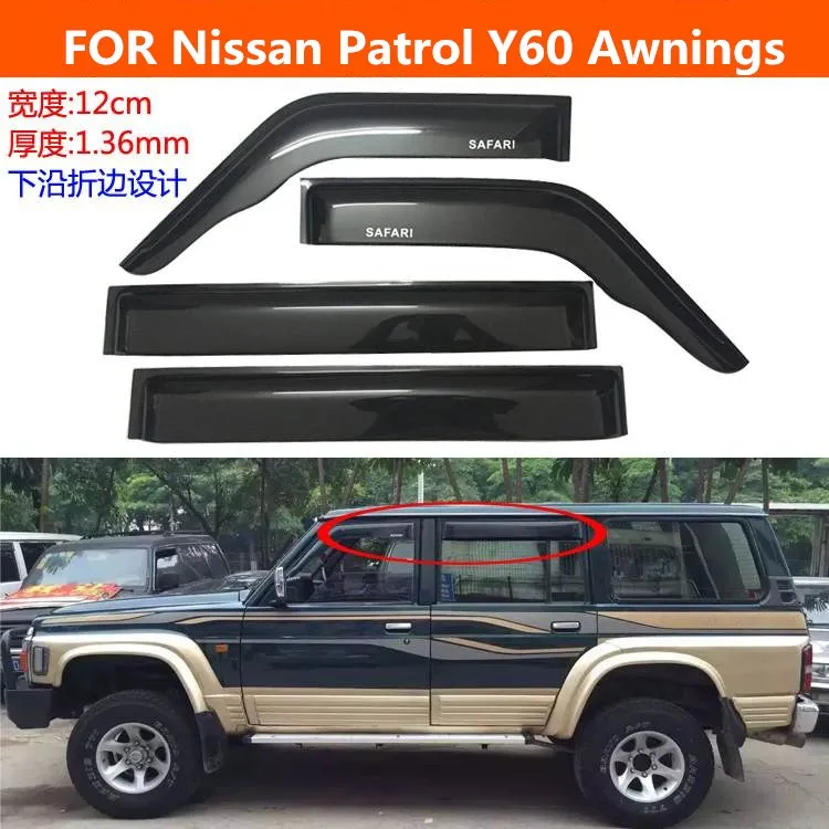 Automotive Awnings FOR Nissan Patrol Y60 Y61 Window Rain Shield Decoration Accessories
Automotive Awnings FOR Nissan Patrol Y60 Y61 Window Rain Shield Decoration Accessories