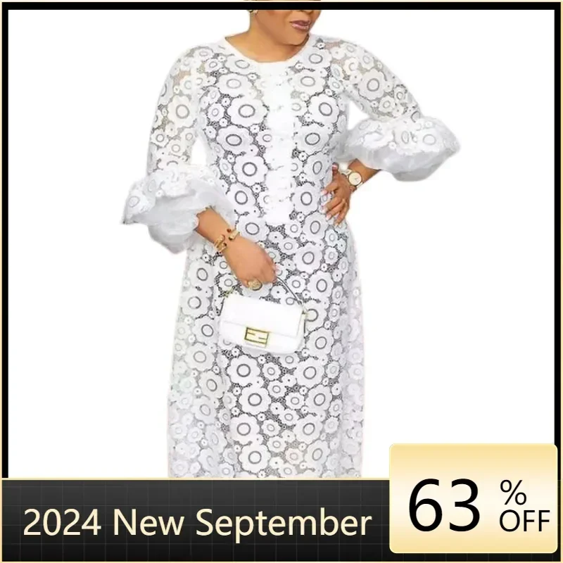Customized African Dresses for Women White African Hollow Out Elegant Muslim Fashion Abaya Dashiki Kaftan Long Maxi Robes Africa
Customized African Dresses for Women White African Hollow Out Elegant Muslim Fashion Abaya Dashiki Kaftan Long Maxi Robes Africa