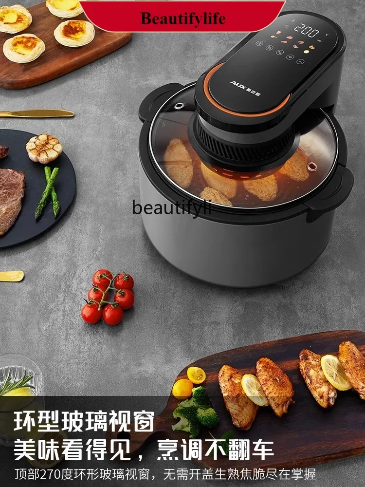E132 Air Fryer New Homehold Intelligent Visual Automatic Oil-Free Oven Integrated Deep Frying Pan
E132 Air Fryer New Homehold Intelligent Visual Automatic Oil-Free Oven Integrated Deep Frying Pan