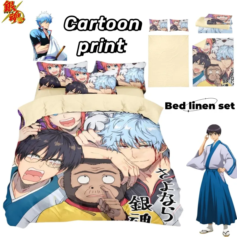 New Gintama Sakata Gintoki Kagura Sadaharu Personalized Cartoon Print Bedroom Student Dormitory High-Looks-Worth Bedding Set
New Gintama Sakata Gintoki Kagura Sadaharu Personalized Cartoon Print Bedroom Student Dormitory High-Looks-Worth Bedding Set