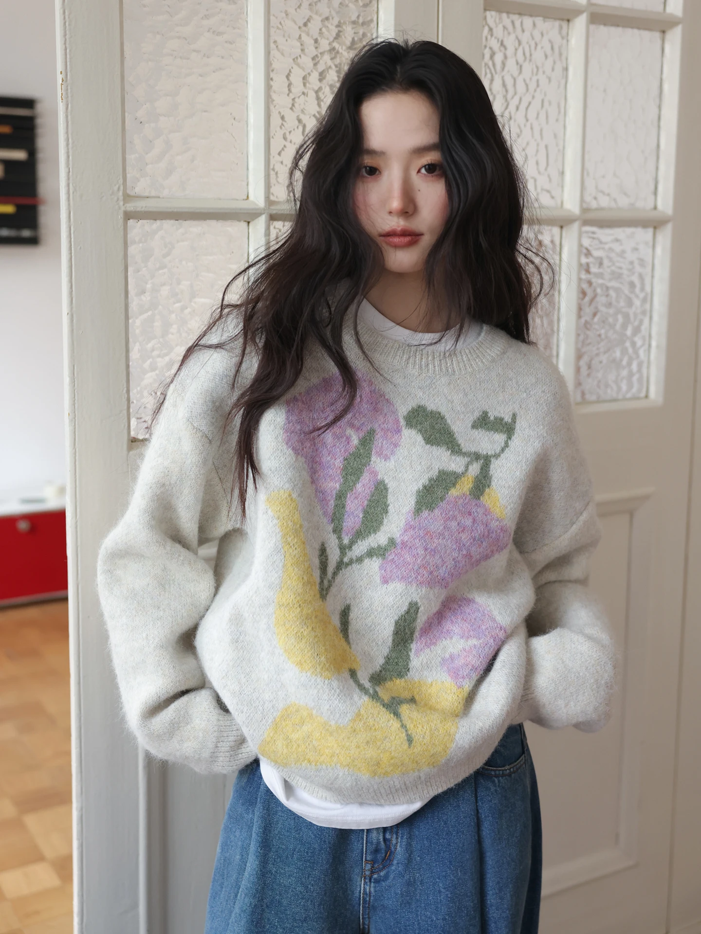 Casual Sle Women's Knitted Wool Sweater Floral Embroidery Warm Winter Long Sve round Ne Pullover Comfortable Fit Top
Casual Sle Women's Knitted Wool Sweater Floral Embroidery Warm Winter Long Sve round Ne Pullover Comfortable Fit Top