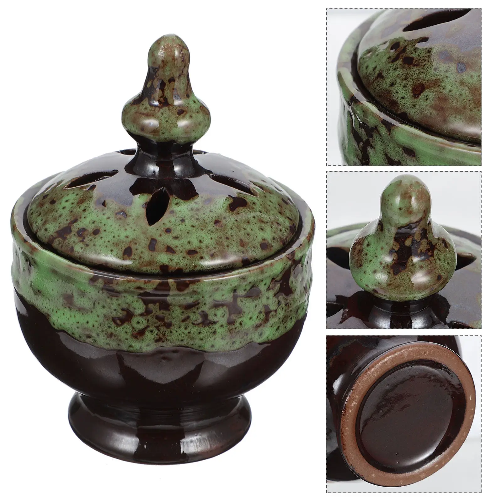 1Pcs Ceramics Incense Burner Exquisite Craftsmanship Finish Aroma Therapy Censer Home Decoration Purify Air Living Room
1Pcs Ceramics Incense Burner Exquisite Craftsmanship Finish Aroma Therapy Censer Home Decoration Purify Air Living Room