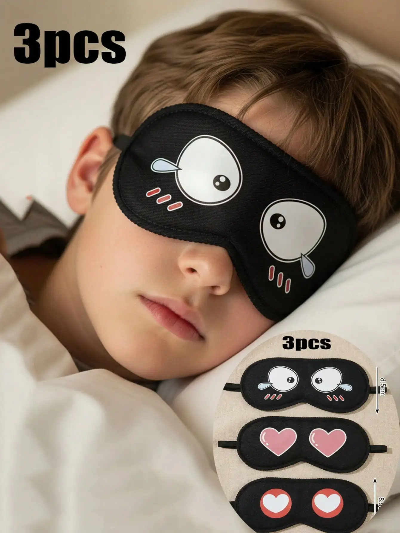 3Pcs Kids Cartoon Sleep Eye Masks for 3-10Y Boys, Color Printed Shading Eye Cover, Soft Eye Protection for Nap, Travel
3Pcs Kids Cartoon Sleep Eye Masks for 3-10Y Boys, Color Printed Shading Eye Cover, Soft Eye Protection for Nap, Travel