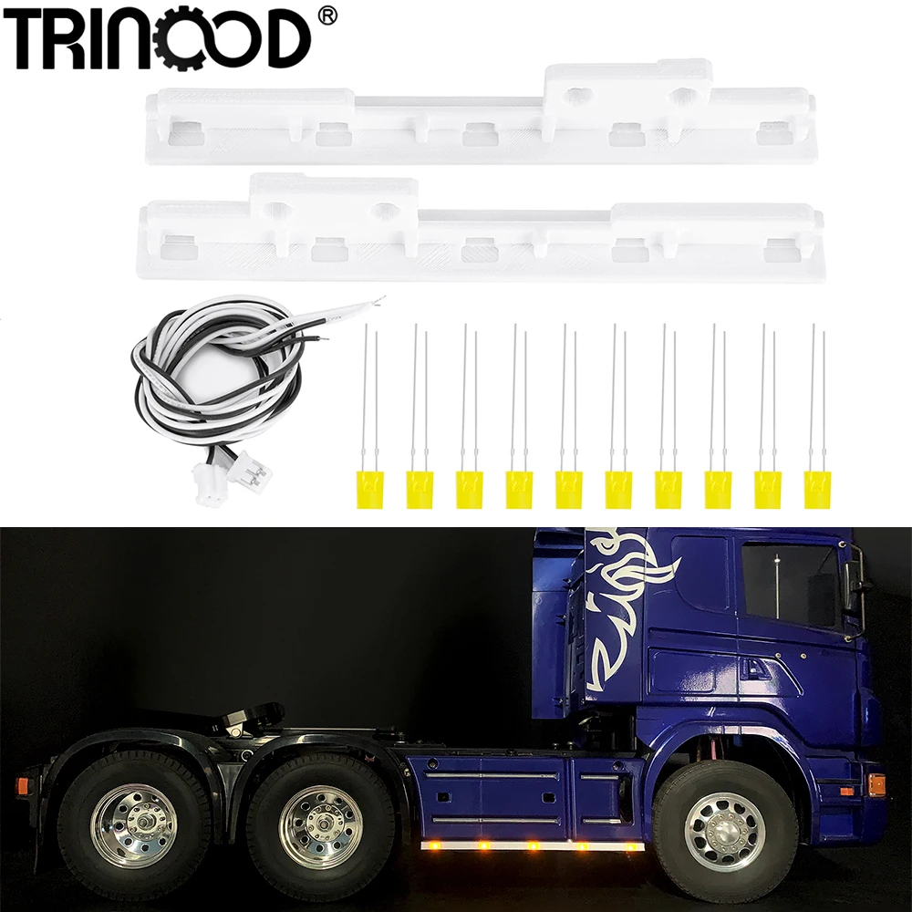 TRINOOD LED Side Skirt Lights Spotlight for 1/14 Tamiya R620 Scania Tractor Truck Tipper Car Decoration Parts 
TRINOOD LED Side Skirt Lights Spotlight for 1/14 Tamiya R620 Scania Tractor Truck Tipper Car Decoration Parts