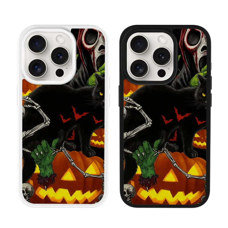 Halloween Black Cat and Pumpkins Phone Case, Artistic Dark Style Protective Case for iPhone 16 15 14 13 12 11 Plus Pro Max
Halloween Black Cat and Pumpkins Phone Case, Artistic Dark Style Protective Case for iPhone 16 15 14 13 12 11 Plus Pro Max