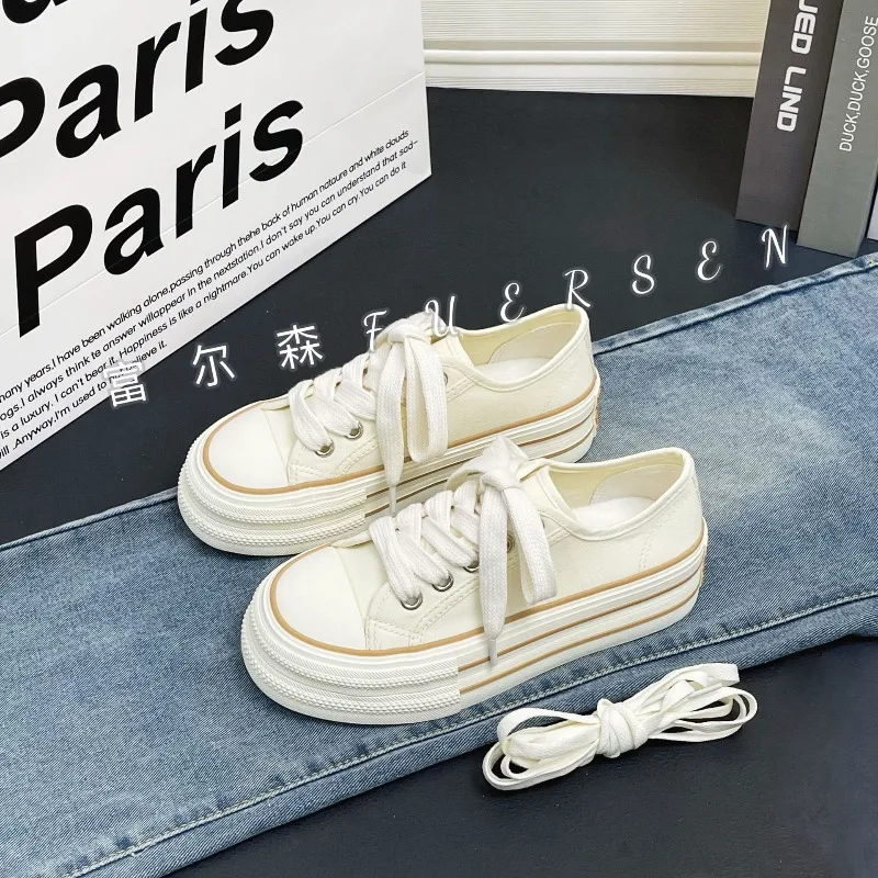 2026 Woman Casual Shoe Spring New Fashionable Korean Style Soft Bottom Anti-slipepry Versatile Daily Simple Low-top Canvas Shoes
2026 Woman Casual Shoe Spring New Fashionable Korean Style Soft Bottom Anti-slipepry Versatile Daily Simple Low-top Canvas Shoes