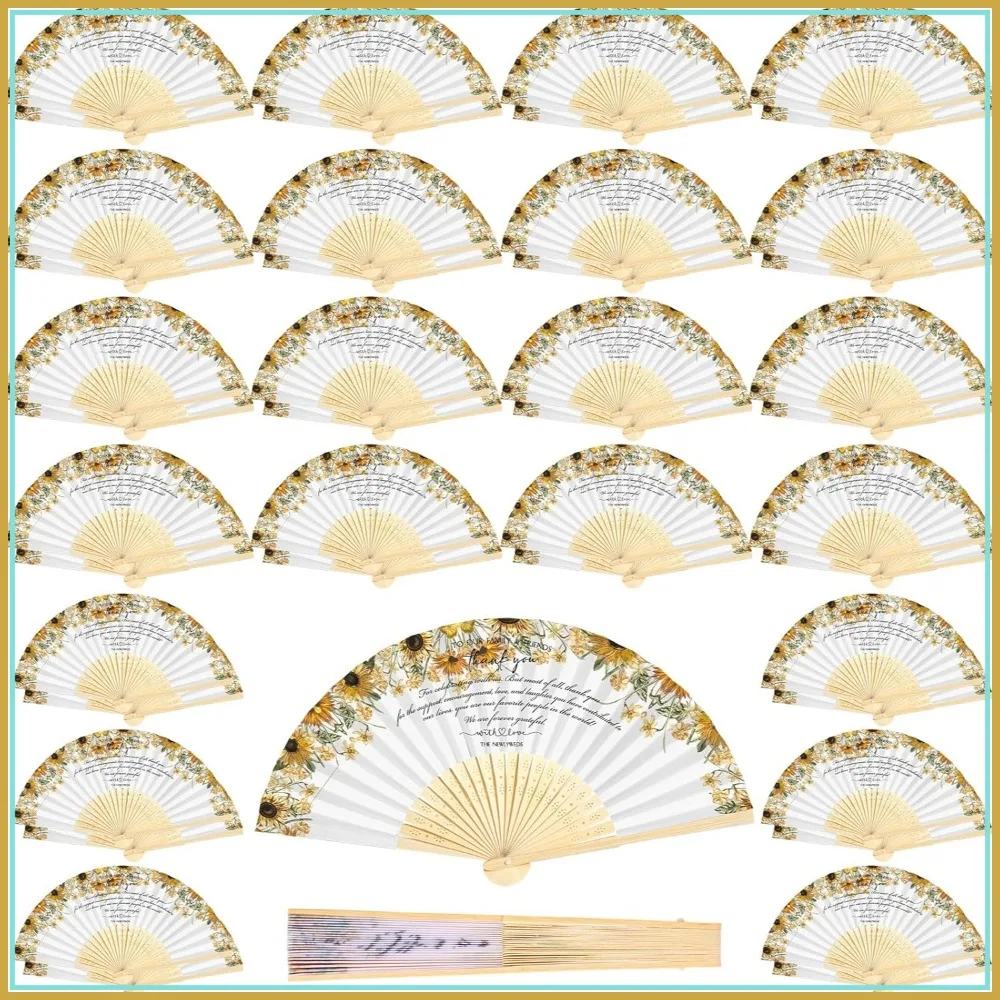 100 Pcs Wedding Folding Fans Bulk, Handheld Party Favors, Bridal Shower Decor, Photography Props, Bright Colors Sunflower Style
100 Pcs Wedding Folding Fans Bulk, Handheld Party Favors, Bridal Shower Decor, Photography Props, Bright Colors Sunflower Style