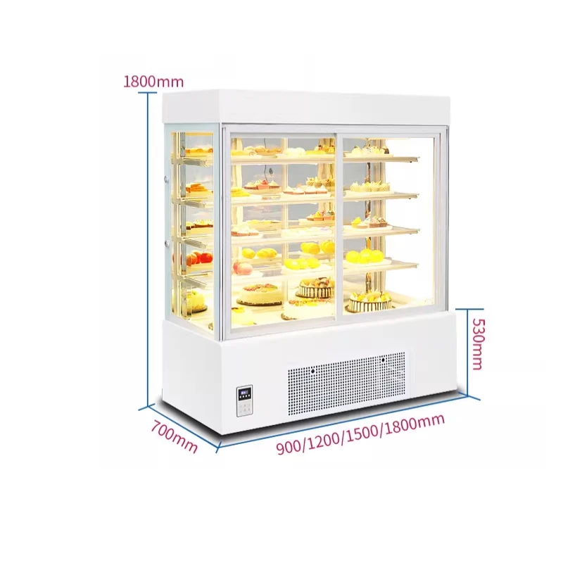 New Bakery Pastry Stand-Up Refrigerator Commercial Cake Fruit Preservation Refrigerated Display Cabinet LED Lighting Customized
New Bakery Pastry Stand-Up Refrigerator Commercial Cake Fruit Preservation Refrigerated Display Cabinet LED Lighting Customized