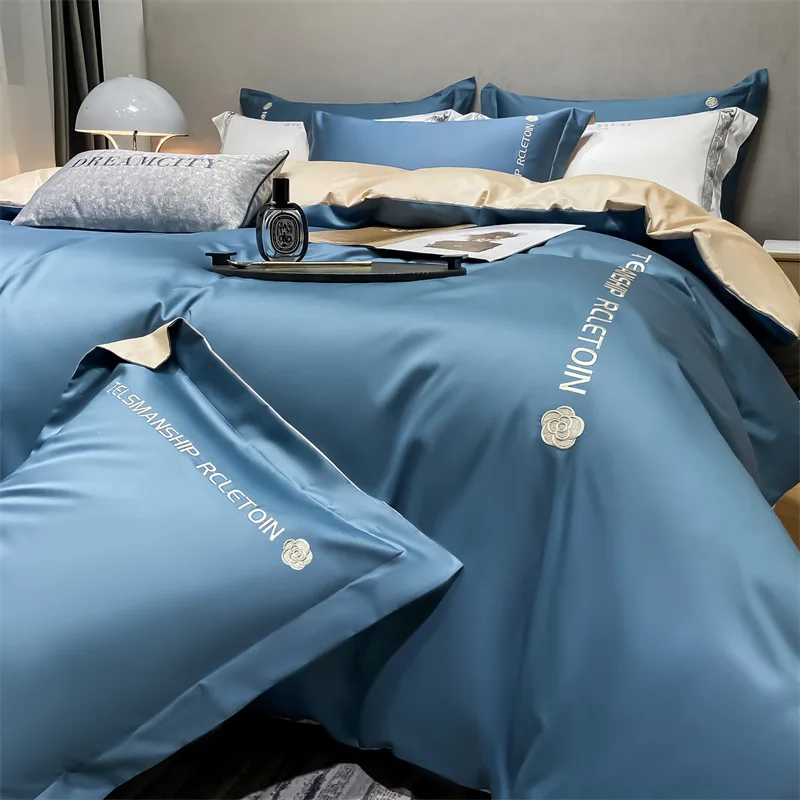 Home textile four-piece set of long-staple cotton bedding hotel home furnishing four-piece set are all available
Home textile four-piece set of long-staple cotton bedding hotel home furnishing four-piece set are all available