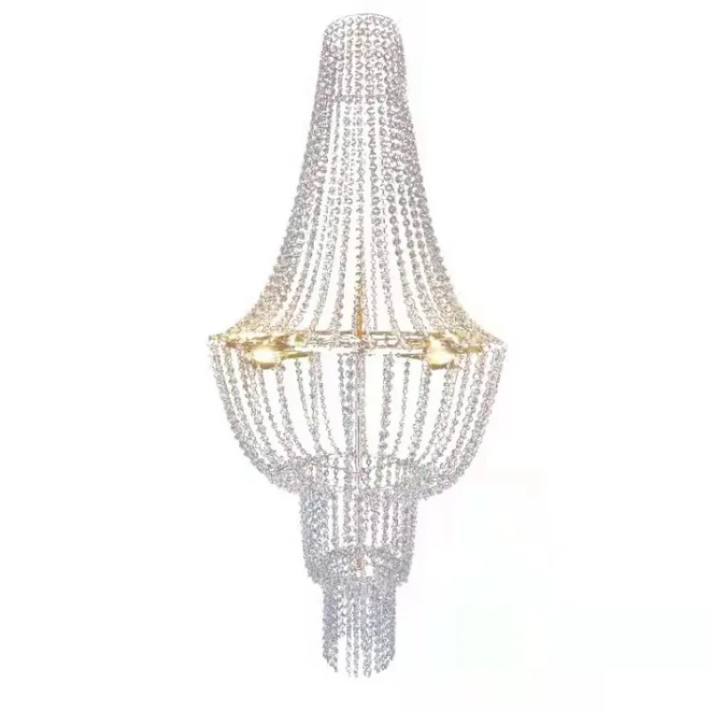 New wedding props wrought iron fashion crystal bead curtain chandelier hotel stage wedding venue decoration lights
New wedding props wrought iron fashion crystal bead curtain chandelier hotel stage wedding venue decoration lights