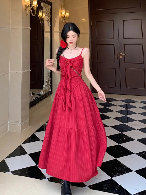 plus Size Women's Red ter Ne Vest Top And Skirt Set Summer New Sle High Waist A-Line Midi Skirt Matching Outfit
plus Size Women's Red ter Ne Vest Top And Skirt Set Summer New Sle High Waist A-Line Midi Skirt Matching Outfit