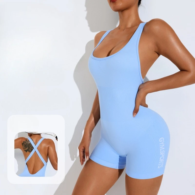Women's Yoga Bodysuit - Seamless Workout Romper with High Waist & Breathable Fabric for Gym, Dance, Fitness
Women's Yoga Bodysuit - Seamless Workout Romper with High Waist & Breathable Fabric for Gym, Dance, Fitness