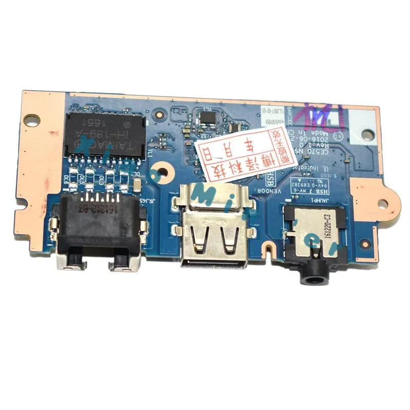 New I/O USB Audio Board With Cable RJ45 Lan Port For E570 E575 NS-A831 NBX0001J000
New I/O USB Audio Board With Cable RJ45 Lan Port For E570 E575 NS-A831 NBX0001J000