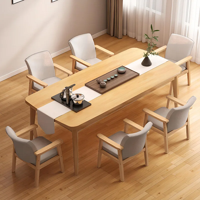 tea table and chair combination balcony simple household large board tea table office high-end solid wood leg tea table
tea table and chair combination balcony simple household large board tea table office high-end solid wood leg tea table