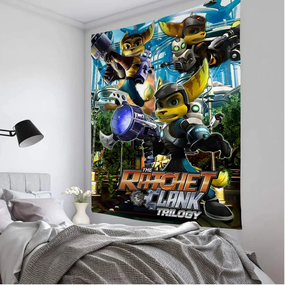 R-Ratchet And Clank Game Tapestry Anime Tapestry Hippie Flower Wall Carpets Dorm Decor Wall Hanging Home Decor
R-Ratchet And Clank Game Tapestry Anime Tapestry Hippie Flower Wall Carpets Dorm Decor Wall Hanging Home Decor