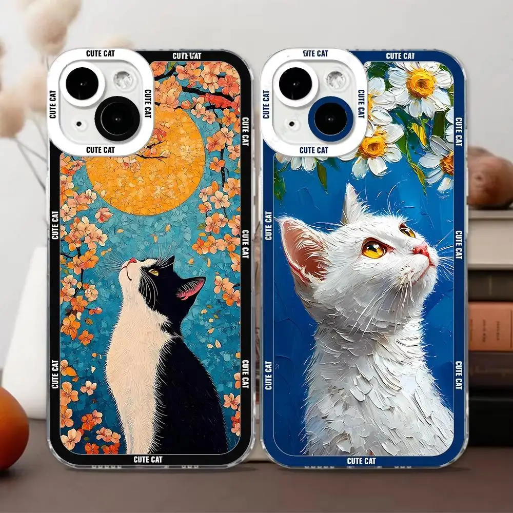Cute Animal Cat Phone Case For iPhone 17 16 15 11 12 14 13 Pro Max Mini X XS XR 7 Plus 16E Air Shockproof Silicone Cover Fundas
Cute Animal Cat Phone Case For iPhone 17 16 15 11 12 14 13 Pro Max Mini X XS XR 7 Plus 16E Air Shockproof Silicone Cover Fundas