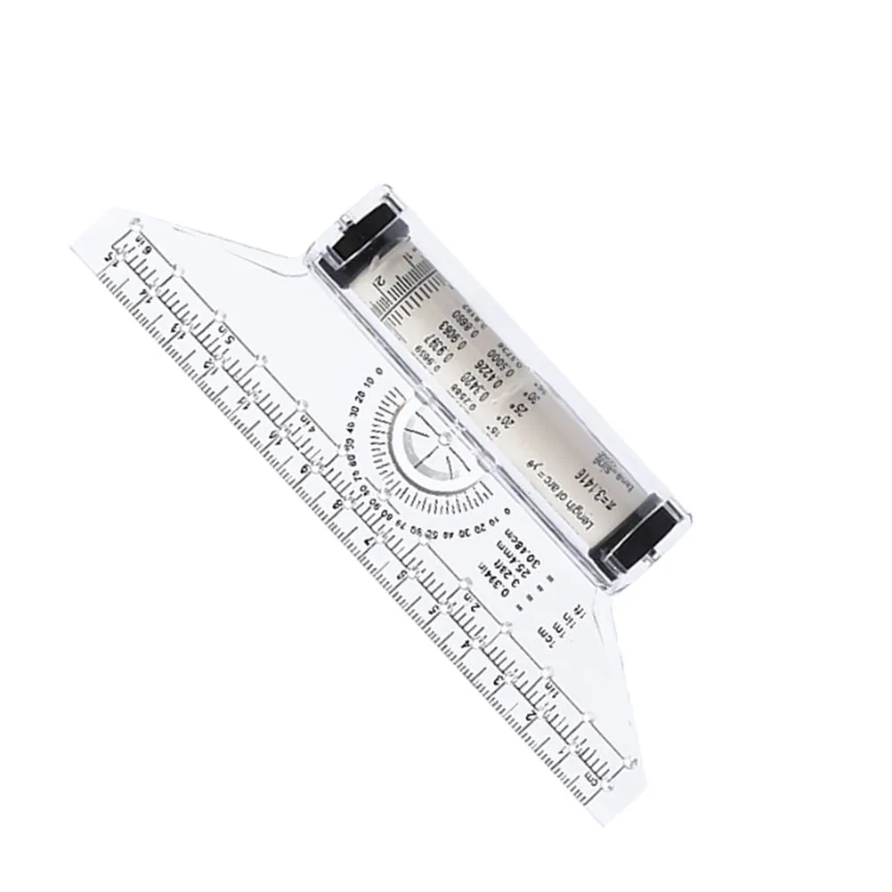 Angle Parallel Multifunctional Drawing Tool Plastic Rolling Ruler Protractor Circle Template Engineers Student Aid Drafting
Angle Parallel Multifunctional Drawing Tool Plastic Rolling Ruler Protractor Circle Template Engineers Student Aid Drafting