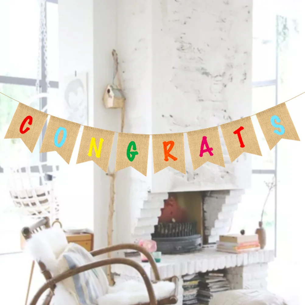 1pc Graduation Party Bunting Hanging Garland Linen Flag Forked Tail Decor For Graduation Celebration Decoration Supplies
1pc Graduation Party Bunting Hanging Garland Linen Flag Forked Tail Decor For Graduation Celebration Decoration Supplies