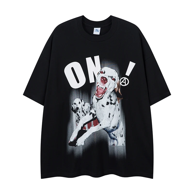 AK S14 Couple models new short-sleeved cotton T-shirt men's summer American retro fun spotted dog heavy print tide
AK S14 Couple models new short-sleeved cotton T-shirt men's summer American retro fun spotted dog heavy print tide
