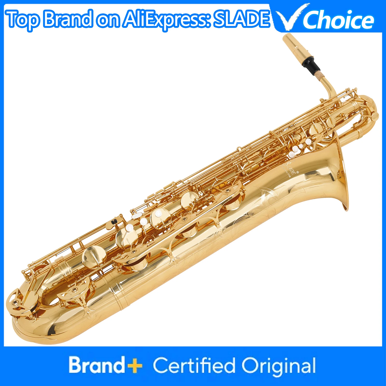 SLADE Baritone Saxophone E Flat Hand Carving Woodwind Musical Instruments With Cleaning Cloth Glove Baritone Parts & Accessories
SLADE Baritone Saxophone E Flat Hand Carving Woodwind Musical Instruments With Cleaning Cloth Glove Baritone Parts & Accessories
