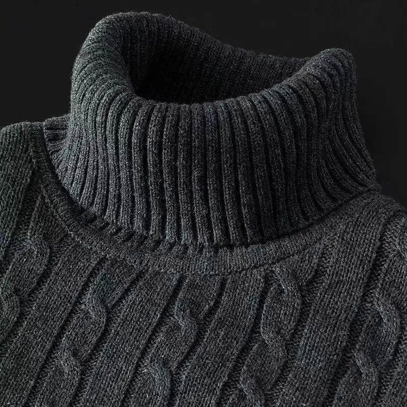 Men's High Collar Fce Lined Slim Fit Thi Knitted Sweater Warm Underwear Autumn Winter Faionable Winter Clothes
Men's High Collar Fce Lined Slim Fit Thi Knitted Sweater Warm Underwear Autumn Winter Faionable Winter Clothes