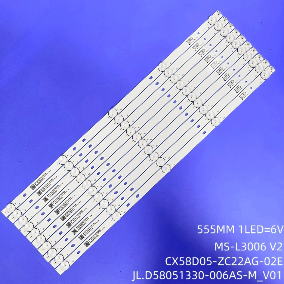 NEW LED BackLight Strip For CX58D05-ZC62AG-02 K58DLX11US ST-6040U RT58 HL-00580A30-0501S-04 A0 JL.D58051330-006AS-M_V01 58F2
NEW LED BackLight Strip For CX58D05-ZC62AG-02 K58DLX11US ST-6040U RT58 HL-00580A30-0501S-04 A0 JL.D58051330-006AS-M_V01 58F2