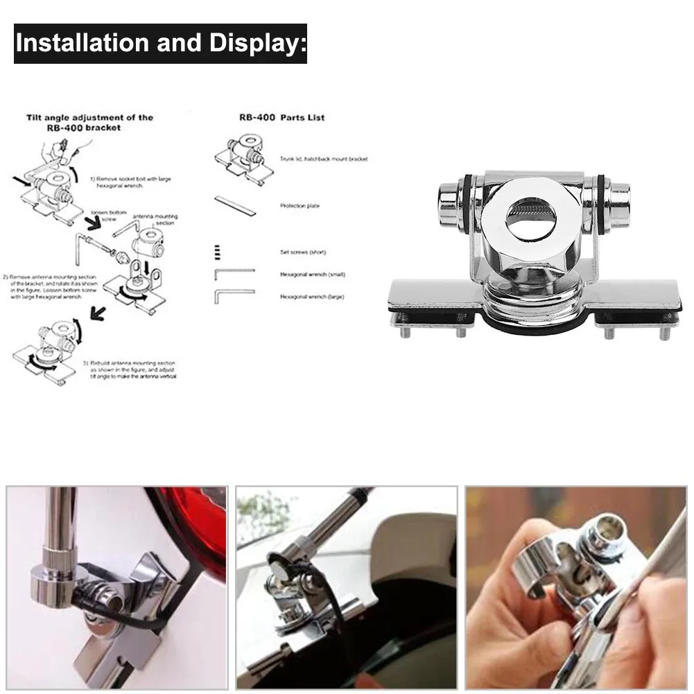 RB-400 Mobile Radio Station Antenna Mount Clip Bracket for Car Radio Accessories
RB-400 Mobile Radio Station Antenna Mount Clip Bracket for Car Radio Accessories