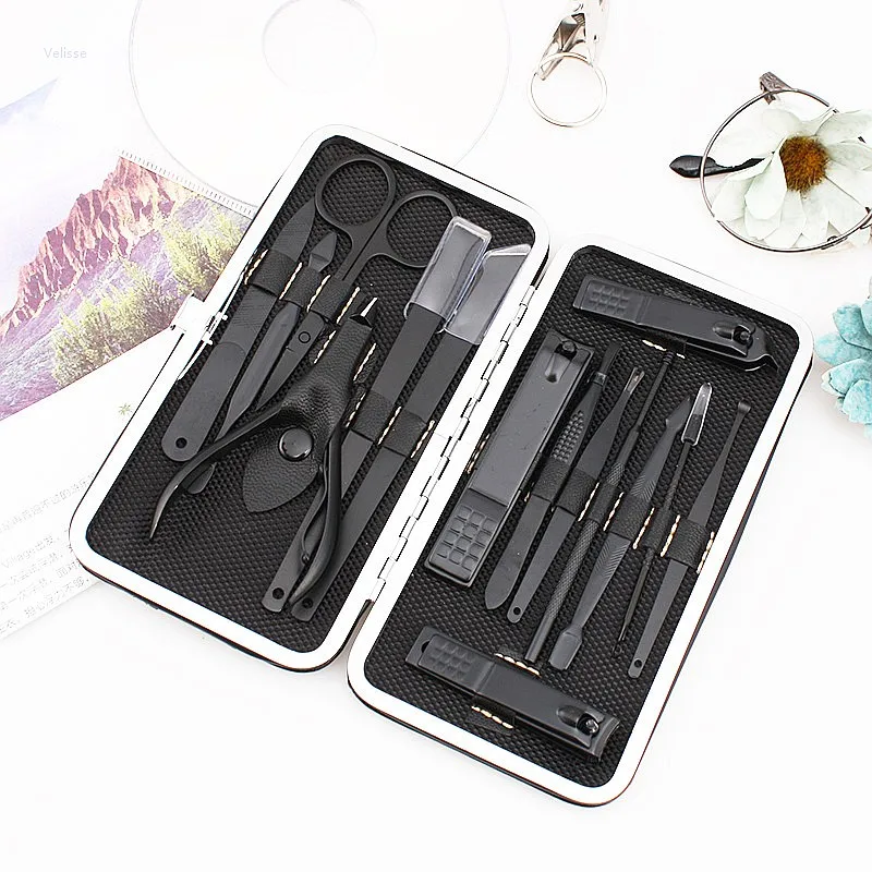 15PCS Stainless Steel Manicure Pedicure Tool Set Nail Clipper Nail Cutter Cuticle Remover Callus Pusher Grooming Beauty Gift Box
15PCS Stainless Steel Manicure Pedicure Tool Set Nail Clipper Nail Cutter Cuticle Remover Callus Pusher Grooming Beauty Gift Box