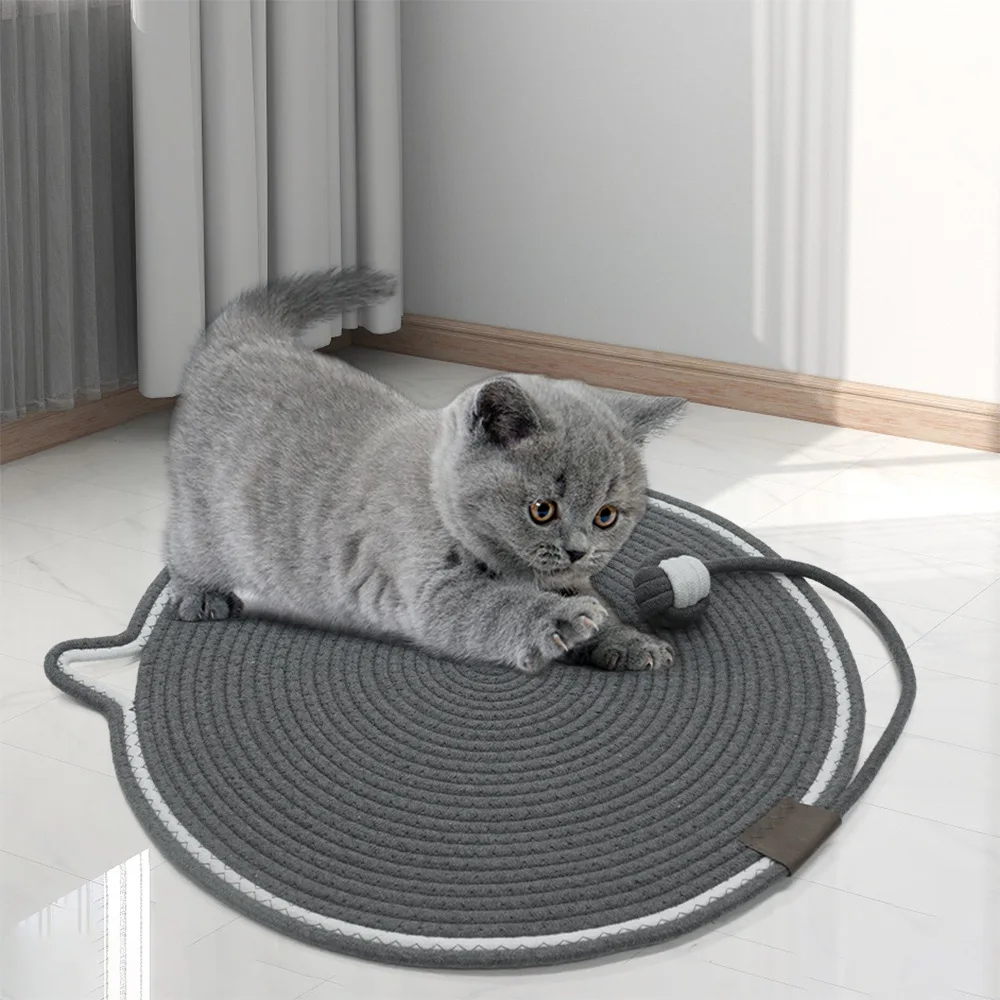 Washable Cotton Rope Cat Scratching Mat-Self-play, Claw-sharpening. No-shed, Great for Cat Scratching&Climbing, Pet Owners
Washable Cotton Rope Cat Scratching Mat-Self-play, Claw-sharpening. No-shed, Great for Cat Scratching&Climbing, Pet Owners