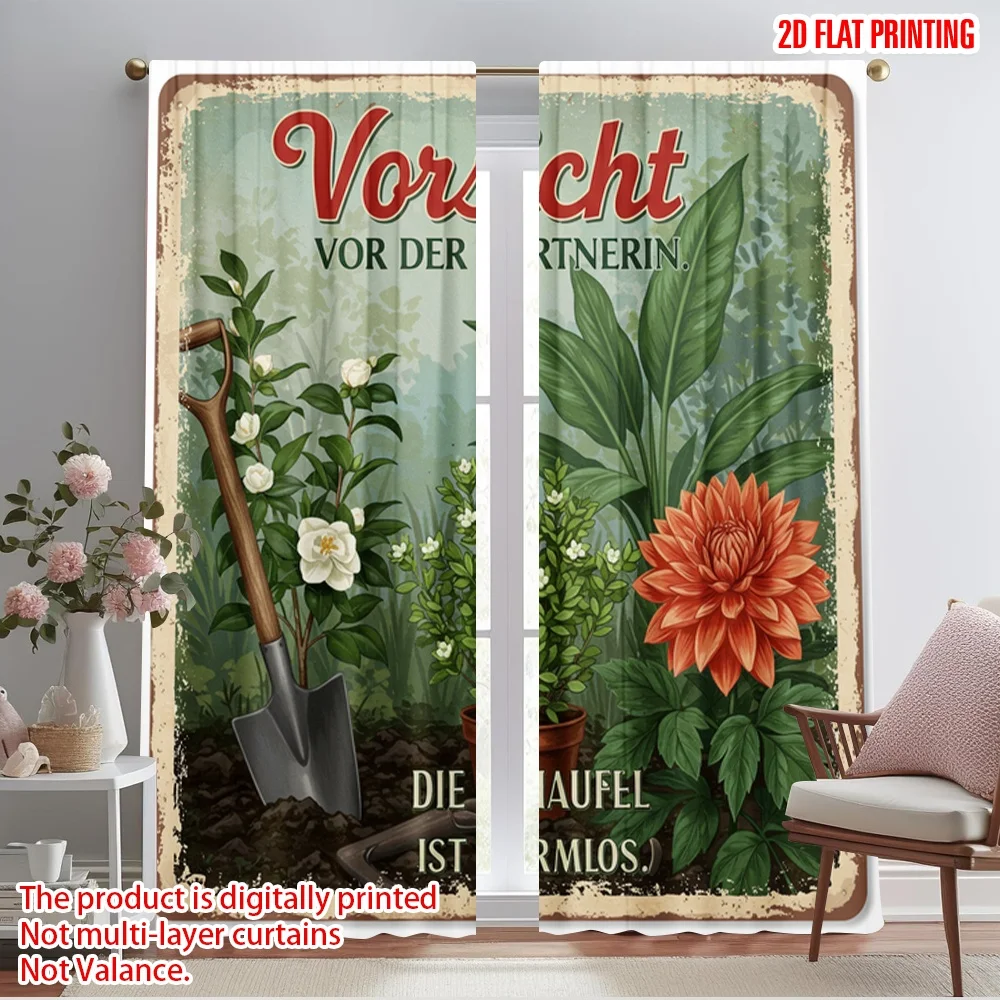 2pcs 2D flat printing Window Curtains Vintage Garden Caution Sign Polyester Without Electricity Holiday Decorations Perfect for
2pcs 2D flat printing Window Curtains Vintage Garden Caution Sign Polyester Without Electricity Holiday Decorations Perfect for