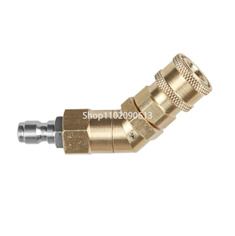1Pc 1/4 Copper Swivel Bending Joint 360 Degree Swivel Universal Quick Plug Adapter For High Pressure Washer Car Wash Water Gun
1Pc 1/4 Copper Swivel Bending Joint 360 Degree Swivel Universal Quick Plug Adapter For High Pressure Washer Car Wash Water Gun