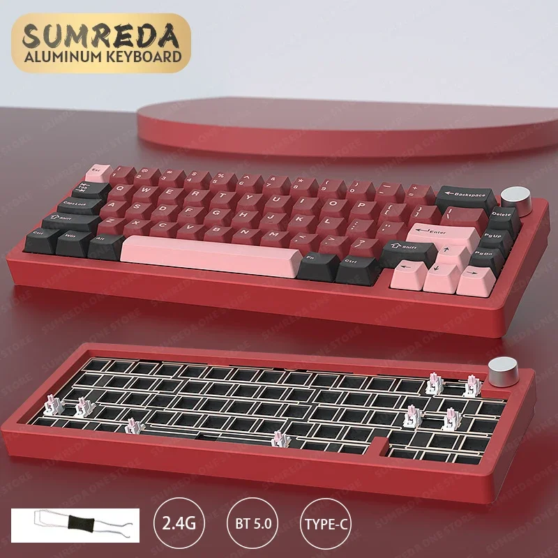 Sugar65 V2 AL65 Lucky65 Mini Wireless Aluminum Custom Mechanical Keyboard Kit RGB Hotswap 2.4G Bluetooth Wired Gaming Keyboard
Sugar65 V2 AL65 Lucky65 Mini Wireless Aluminum Custom Mechanical Keyboard Kit RGB Hotswap 2.4G Bluetooth Wired Gaming Keyboard