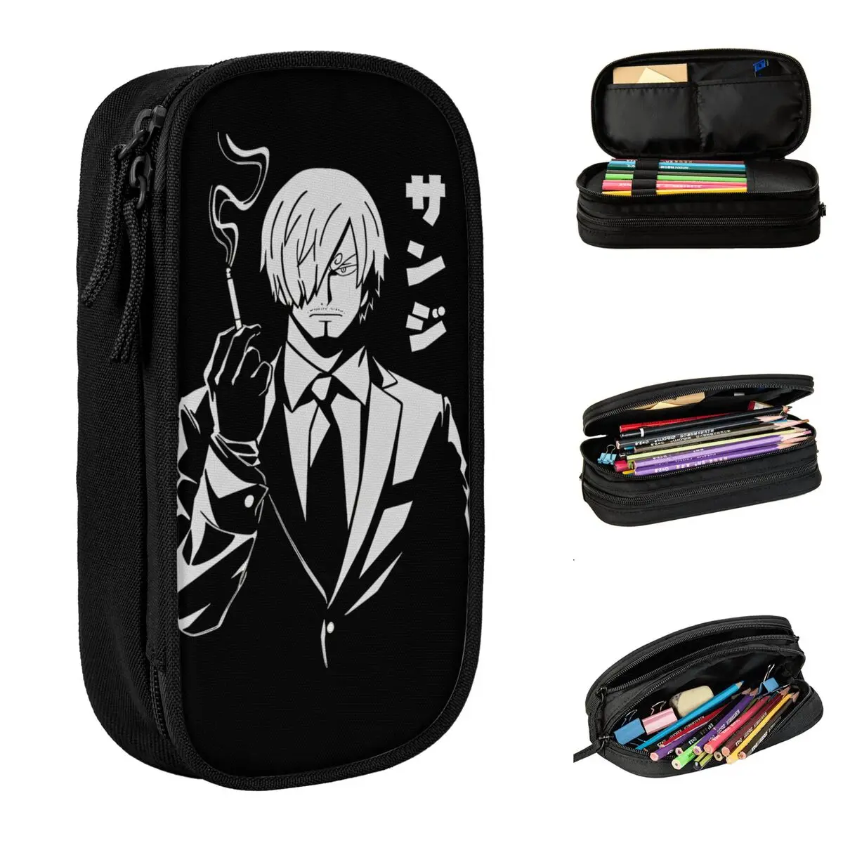 New Sanji Vinsmoke One Piece Pencil Case Pencil Box Pen Holder for Girls Boys Big Capacity Bag Office Gifts Accessories
New Sanji Vinsmoke One Piece Pencil Case Pencil Box Pen Holder for Girls Boys Big Capacity Bag Office Gifts Accessories